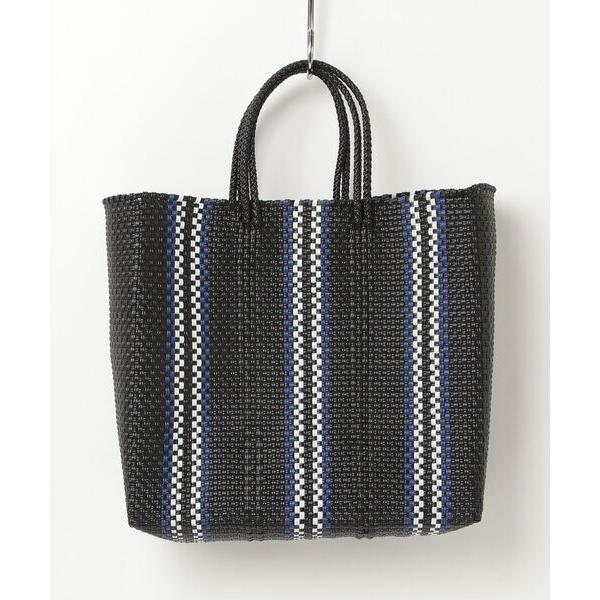 かごバッグ カゴバッグ 「Moon Bird/ムーンバード」手編みのメルカドバッグ(L)・STRIP...