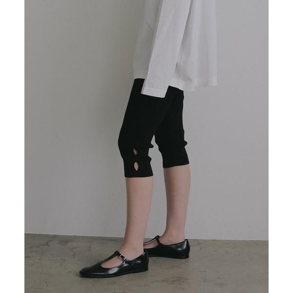 レギンス スパッツ LOGO RIB KNIT LEGGINS レディース