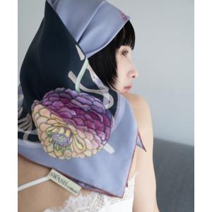 スカーフ バンダナ 26SS スカーフ SWASH LONDON シルクツイル 88*88 レディース