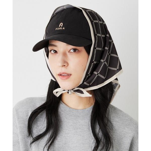 キャップ 帽子 紫外線カット レディース ロゴキャップ スカーフセット レディース