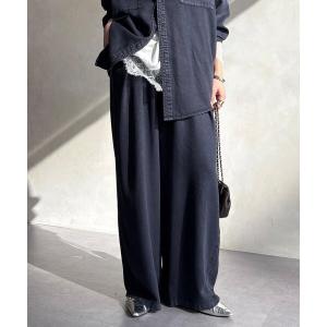 パンツ 「セットアップ可能」リヨセルタックパンツ レディース