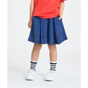 LOVETOXIC スカート 美脚見えデニムプリーツスカパン キッズ 子供服