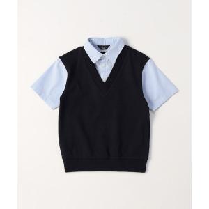 ブラウス シャツ 入学式 フェイクレイヤード 半袖シャツ(140-160cm) キッズ 子供服 男の子 女の子｜ZOZOTOWN Yahoo!店