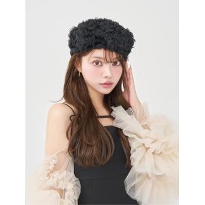 Darich（ダーリッチ） ニット帽 ニットキャップ ローズモチーフ