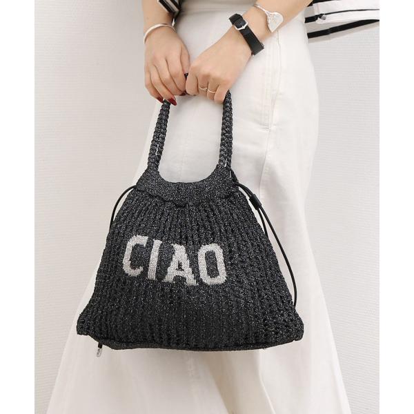 トートバッグ カシュカシュ cachecache / メッセージラメニット2wayバッグ レディース