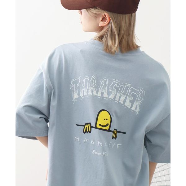 tシャツ 「THRASHER/スラッシャー」マークゴンザレスコラボ バックプリント オーバーサイズ ...