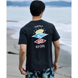 ラッシュガード RIP CURL/リップカール 半袖 Tシャツ UVケアラッシュガード RCM6S-4303 メンズ レディース