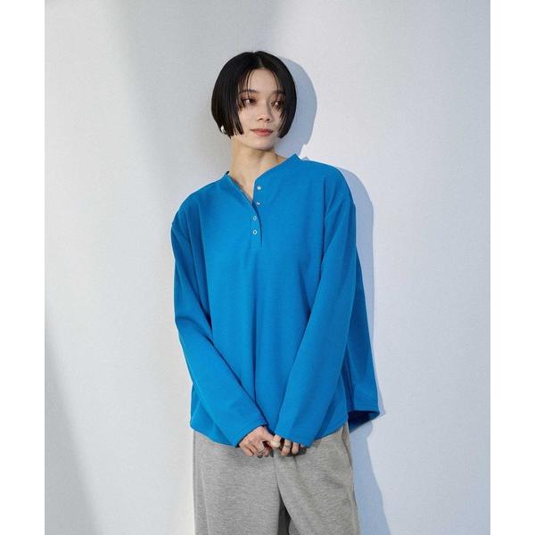 tシャツ milli de l'air ワッフルヘンリーネックプルオーバー レディース