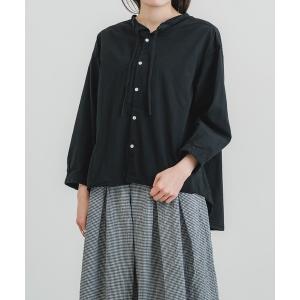 ブラウス シャツ 60/1ボイルボウタイブラウス レディース