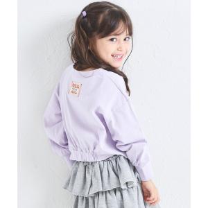 tシャツ 「綿100%」ガールズ バックタグ ショート丈ロンT キッズ 子供服 女の子