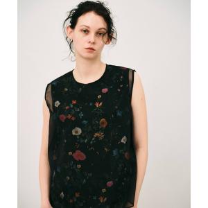 tシャツ ボタニカルレイヤードノースリーブ「MADE IN JAPAN」 レディース