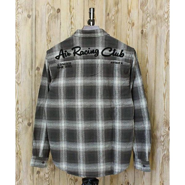 シャツ -A.A.R.C-OMBRE CHECK EMB SHIRT メンズ レディース