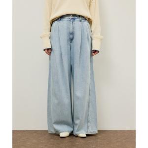 ジーンズ デニム デニムパンツ イージータックワイドデニム レディース