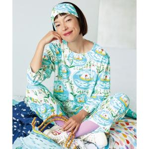 パジャマ ルームウェア 綿100%パイル(本体)　パジャマ　長袖　長ズボン レディース