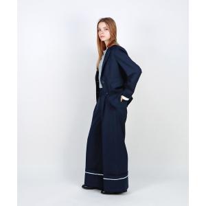 スラックス パンツ 「mieya mieya」PREPPY CUFFS WIDE-LEG PT/プレッピーカフスワイドレッグパンツ レディース