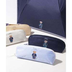 折りたたみ傘 「WEB限定」遮光100% 晴雨兼用 折りたたみ日傘 ”POLO FLAG BEAR” ポーチ付 レディース メンズ