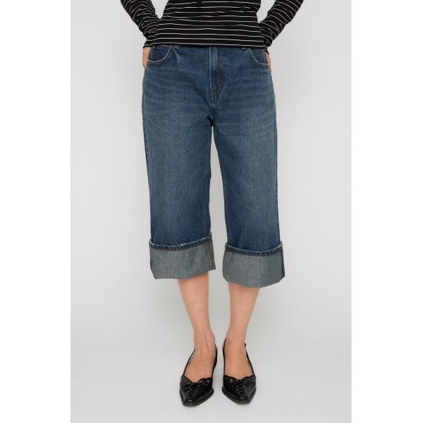 ジーンズ デニム デニムパンツ FOLD MIDDLE デニム レディース