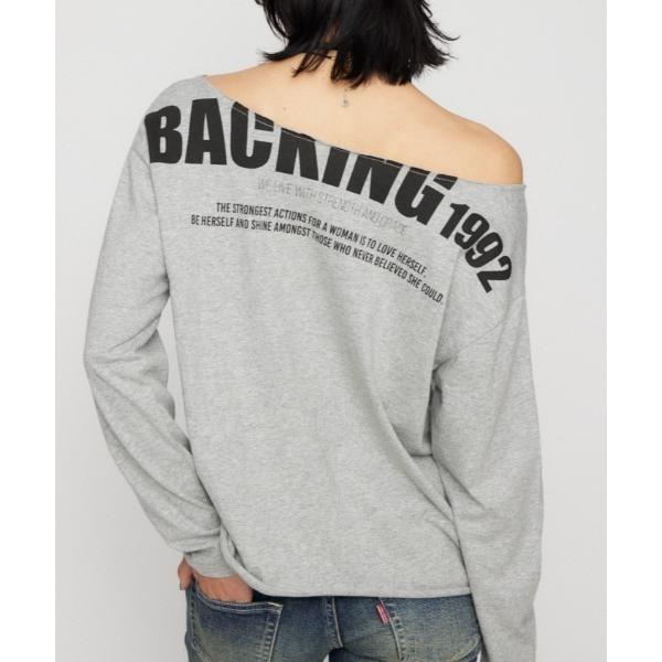 tシャツ BACK PRINT LOOSEY トップス レディース