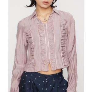 ブラウス シャツ SHIRRING COMPACT シャツ レディース