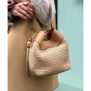 ショルダーバッグ バッグ 「LORISTELLA/ロリステッラ」キューブワンハンドル雑材コンビバッグ レディース