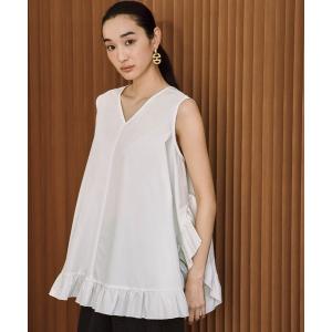 ELFRANK tシャツ 半袖 ダンボール ドット パフスリーブ トップス「着用 