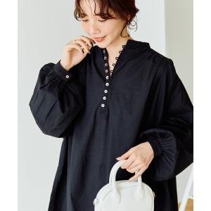 GANNI（ガニー） ブラウス シャツ 半袖 Cotton Poplin Peplum Blouse
