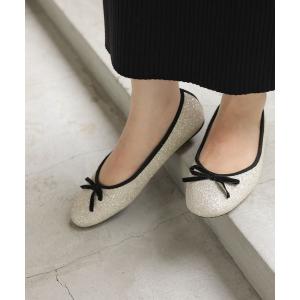 「GLOBAL WORK」 バレエシューズ SMALL シルバー レディース