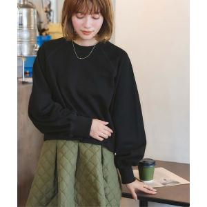 「titivate」 スウェットカットソー M ブラック レディース