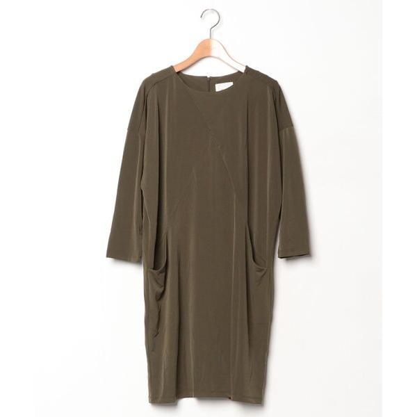 「ear PAPILLONNER」 7分袖ワンピース FREE グリーン レディース