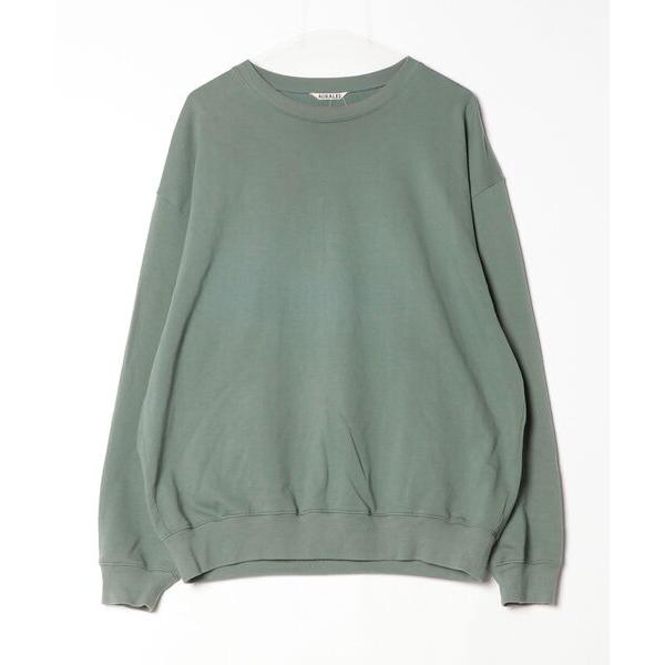 「AURALEE」 スウェットカットソー 5(L) グリーン メンズ