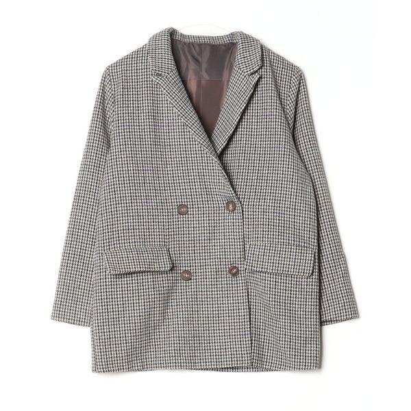 「Bonjour Sagan」 テーラードジャケット FREE チャコールグレー レディース