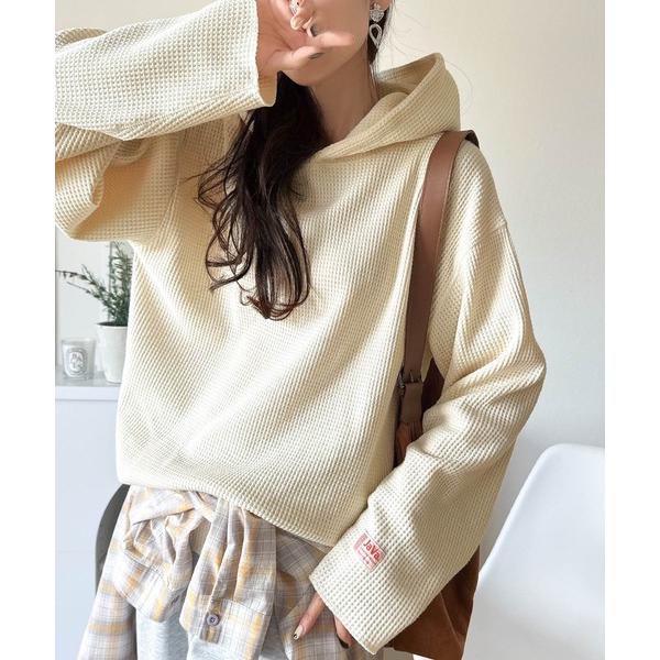 「Java」 プルオーバーパーカー X-LARGE ベージュ レディース