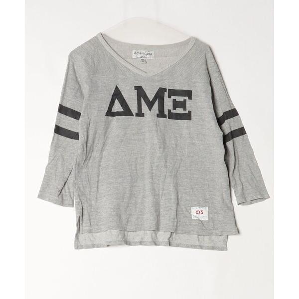 「AMERICANA」 7分袖カットソー - グレー レディース