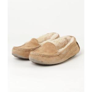 「UGG」 モカシンシューズ 24cm ベージュ レディース