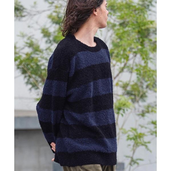 「CAMBIO」 長袖ニット S ブルー メンズ