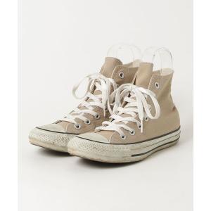 「CONVERSE」 ハイカットスニーカー 23.5cm ベージュ レディース