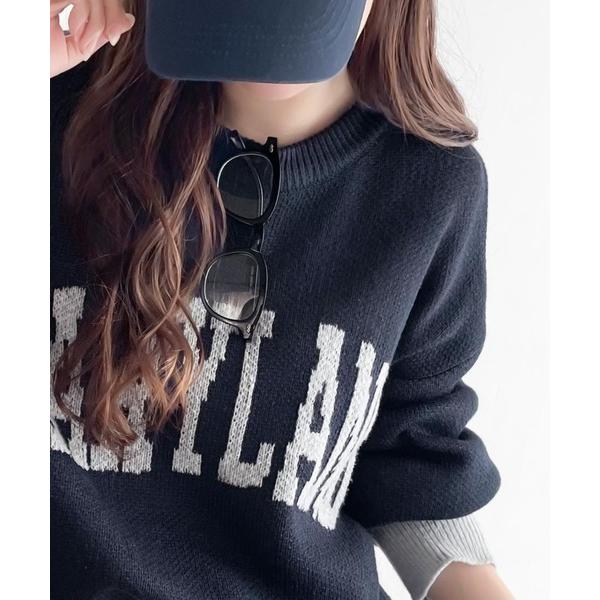 「Java」 長袖ニット SMALL ネイビー レディース