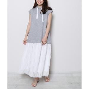 「Re.Verofonna」 ドッキングワンピース MEDIUM グレー レディース