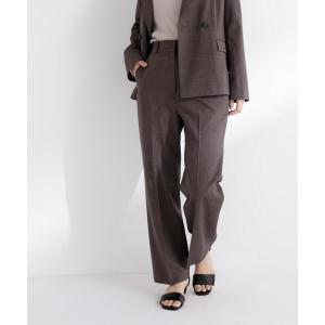 パンツ リネンライク SETUP ストレートパンツ レディース