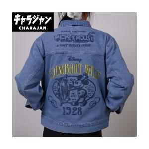 デニムジャケット gジャン 「 Disney 」 デニムトラッカージャケット ミッキーマウス スチームサウンド 26S2 レディース メンズ
