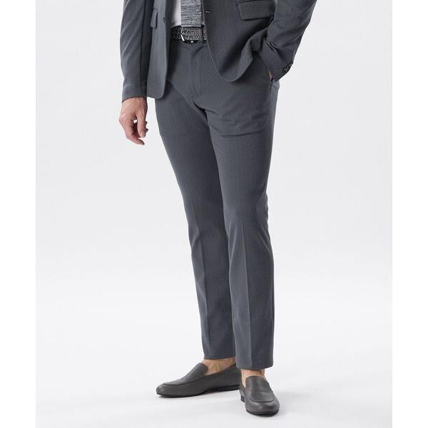 パンツ 「セットアップ対応」変形ヘリンボーンジャージーパンツ メンズ