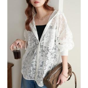 パーカー レースパーカー レディース