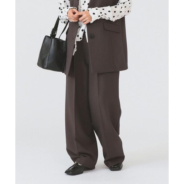 スラックス パンツ 2タック ワイド パンツ | 新生活・通勤・通学・オフィスカジュアル・オンオフ兼...