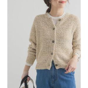 カーディガン メランジニットカーディガン レディース