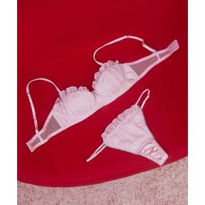 ブラジャー ショーツセット ボンボンアムール Tバックセット