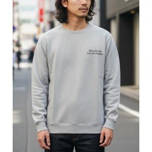 トレーナー スウェット CREW / BANKS JOURNAL(バンクスジャーナル)スタンダードシルエットプリント長袖クルーネックスウェットトレーナ