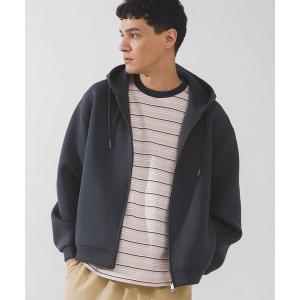 パーカー ダンボールニットジップアップフーディー メンズ