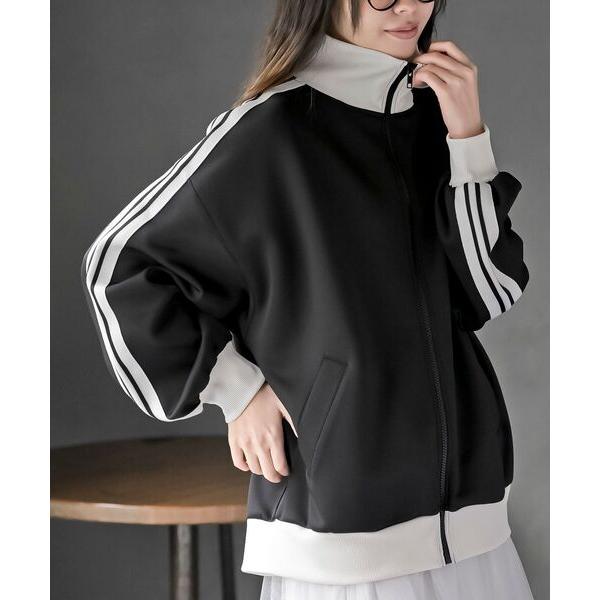 ブルゾン アウター Ｗラインオーバートラックジャケット レディース