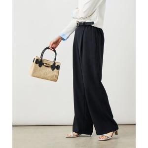 ワイドパンツ パンツ NEW morisachi「セットアップ対応」ウォッシャブルストレッチツイルイージーワイドパンツ レディース