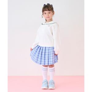 mezzo piano ワンピース ハーフZIP ラインワンピース キッズ 子供服